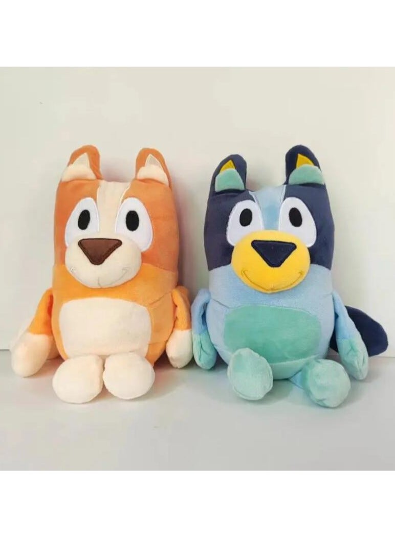 2pc Bluey Family Plush Toys Simulation Pet Dog Patrol Bingo Sister Plush Doll, 28cm - Image 5